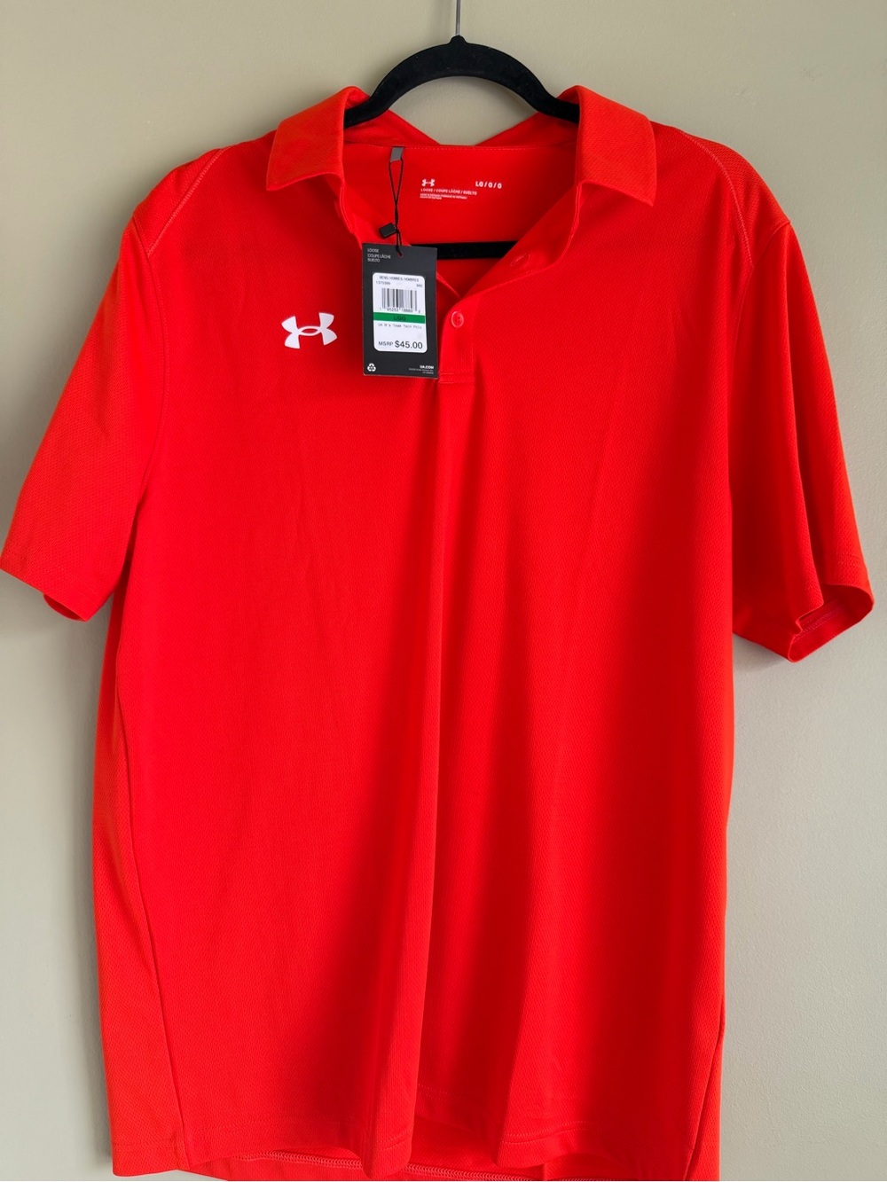 Under Armour Men’s Bright Red Polo Shirt